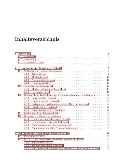 Bereitstellung von Umgebungsinformationen und Positionsdaten für ...