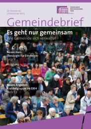 Gemeindebrief - Evangelischer Kirchenkreis Trier