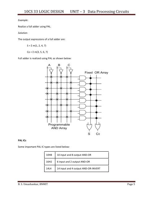 Unit – 3 Session - 12 Data Processing Circuits - VTU e-Learning ...