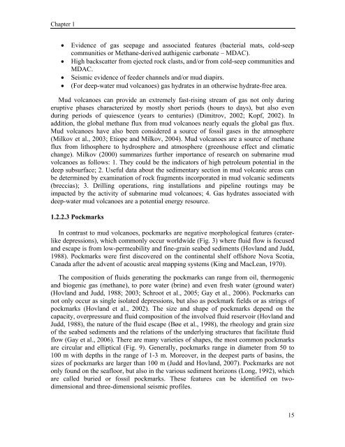 Seismoacoustic Study of the Shallow Gas Transport and ... - E-LIB