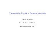 Theoretische Physik 3, Quantenmechanik - TUM