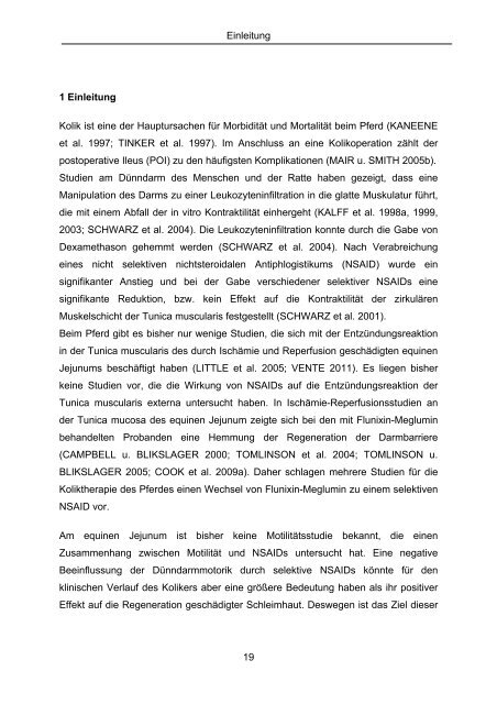 Effekt selektiver und nicht selektiver nichtsteroidaler Antiphlogistika ...