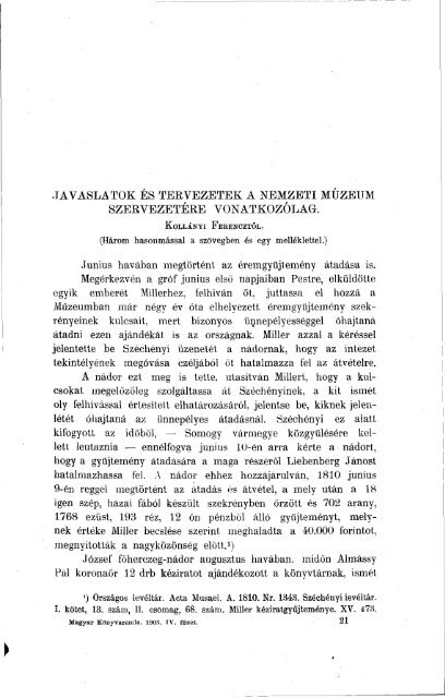 Magyar Könyvszemle Új folyam XI.kötet, 4. füzet 1903 Október ... - EPA