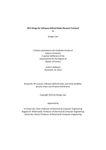 Thesis Dongyi Liao.pdf - Auburn University Electronic Theses and ...