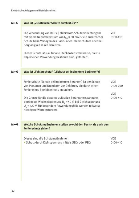 Prüfungsfragen für Elektroberufe - Die BG ETEM