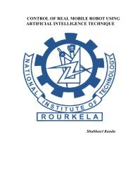 control of real mobile robot using artificial intelligence ... - ethesis