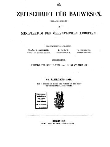 Zeitschrift für Bauwesen