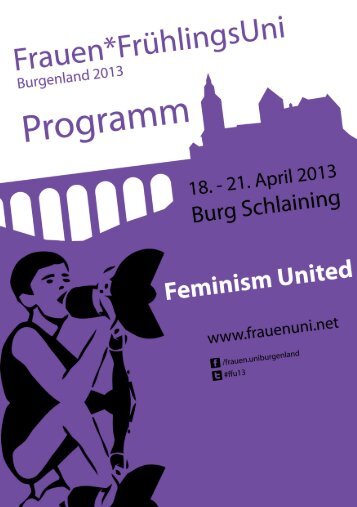 Programmheft FFU 2013 - FrauenFrühlingsUni