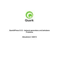 Behobene Probleme: QuarkXPress 9.5.2