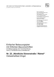 Einfacher Bebauungsplan mit Örtlichen ... - Gemeinde Zingst