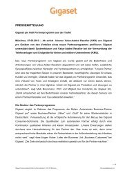 Pressemeldung (PDF) - Gigaset