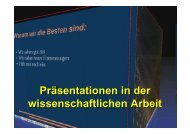 Wissenschaftliche Präsentationen