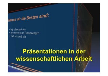 Wissenschaftliche Präsentationen