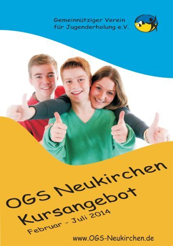 geht es zu den vielfältigen Angeboten der OGS im ersten Halbjahr ...