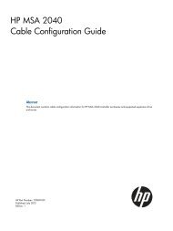 HP MSA 2040 Cable Configuration Guide - Hewlett Packard