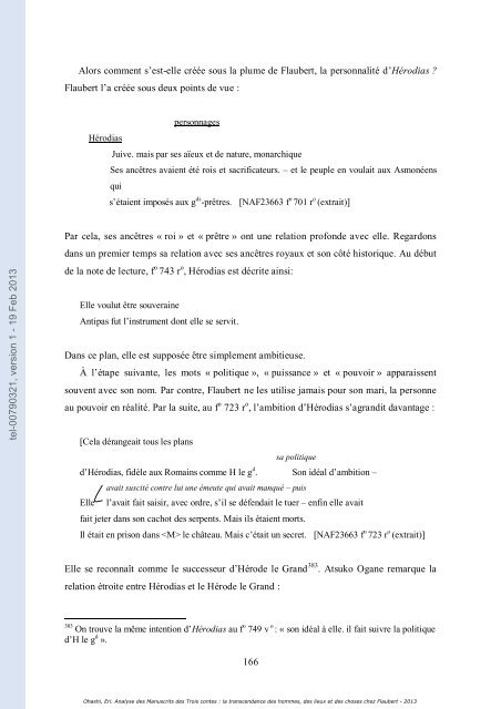 Analyse des Manuscrits des Trois contes: la transcendance des ...