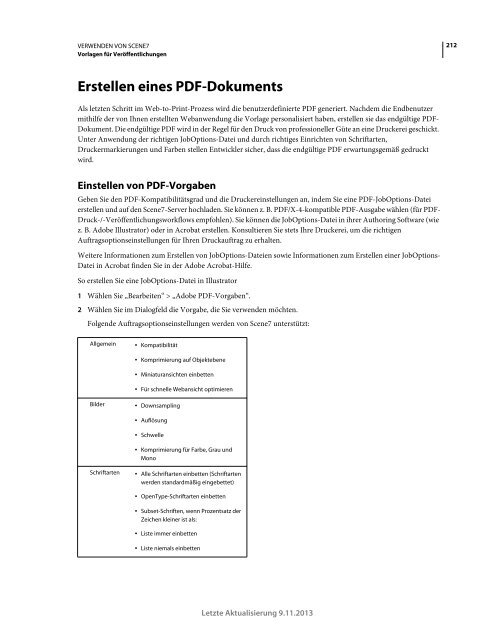 Hilfe-PDF anzeigen (8.8MB) - Adobe