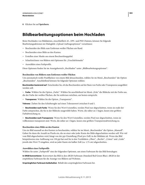 Hilfe-PDF anzeigen (8.8MB) - Adobe