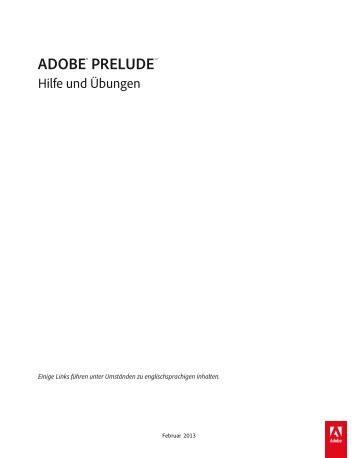 ADOBE® PRELUDETM