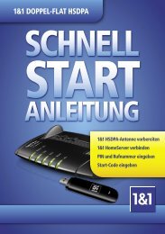 1&1 Schnellstartanleitung Doppel-Flat HSDPA für ... - 1&1 Hilfe Center