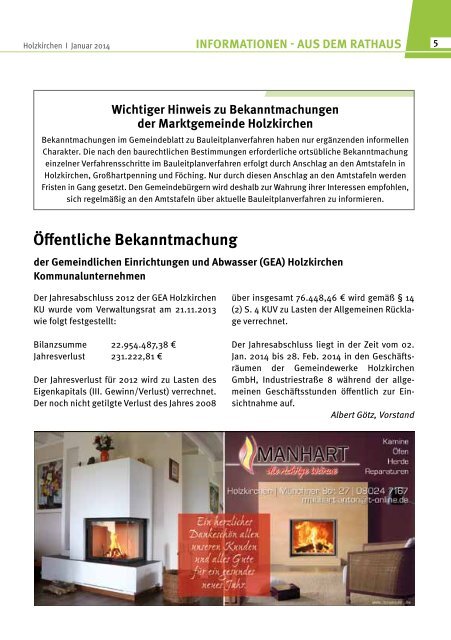 Januar 2014 - Holzkirchen