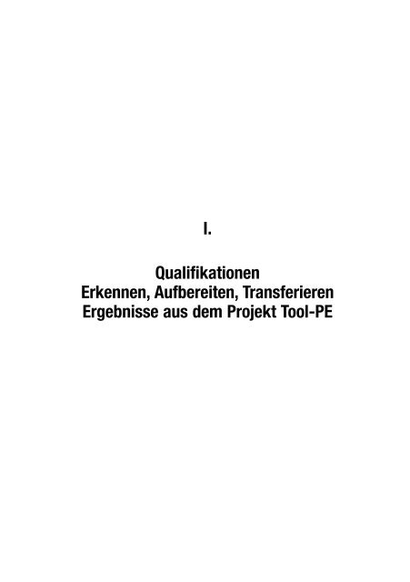 Qualifikationstrends – Erkennen, Aufbereiten, Transferieren - Buch.de