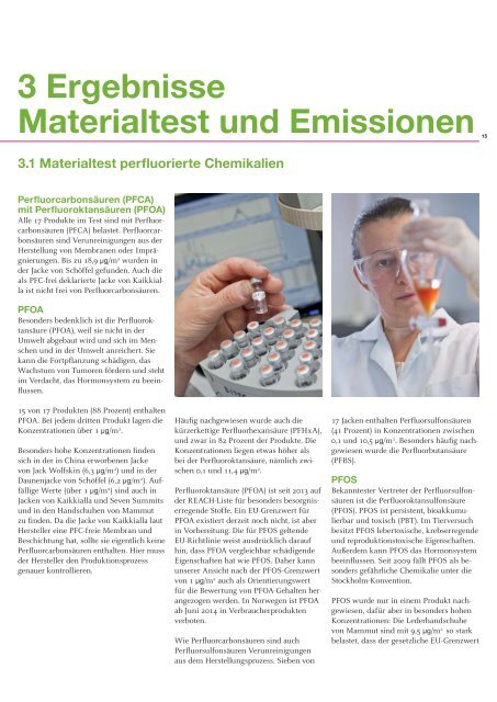 Greenpeace Report "Chemie für Gipfelstürmer" - derStandard.at