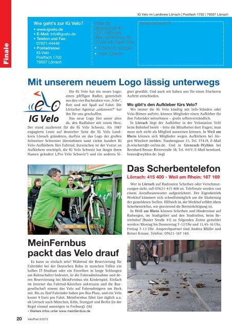 VP 3-2013.indd - IG VELO im Landkreis Lörrach