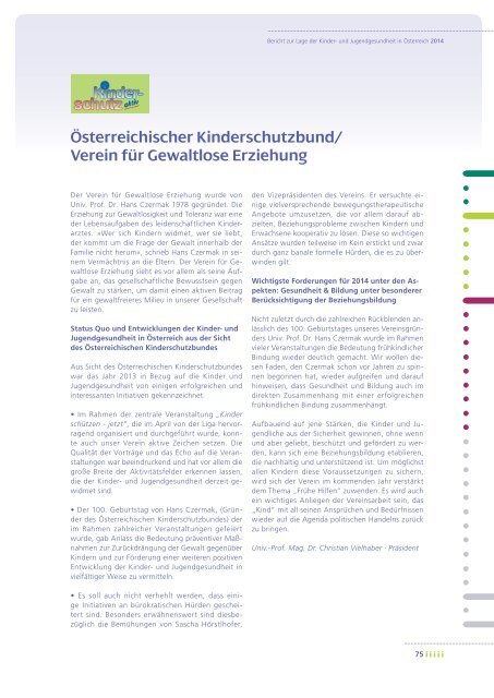 5. Bericht zur Lage der Kinder - derStandard.at
