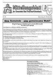 Mitteilungsblatt M 6930 - Bad Peterstal-Griesbach