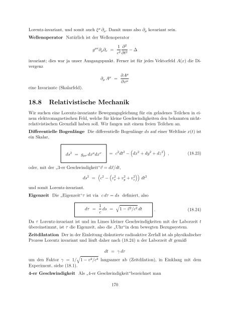 Teil VII Relativistische Invarianz der Elektrodynamik