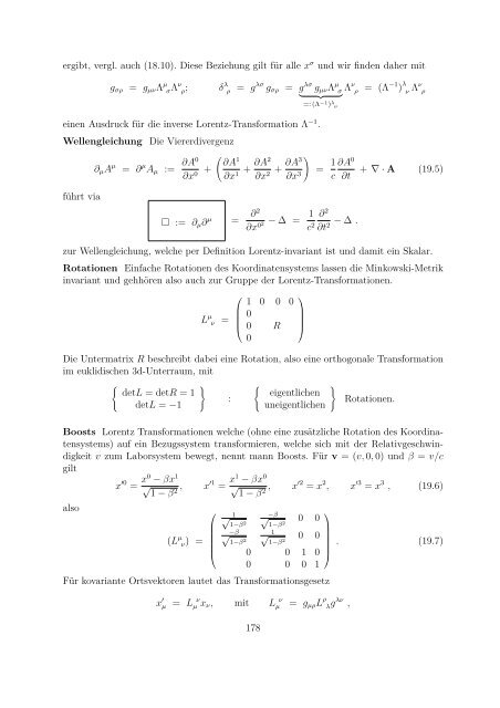 Teil VII Relativistische Invarianz der Elektrodynamik