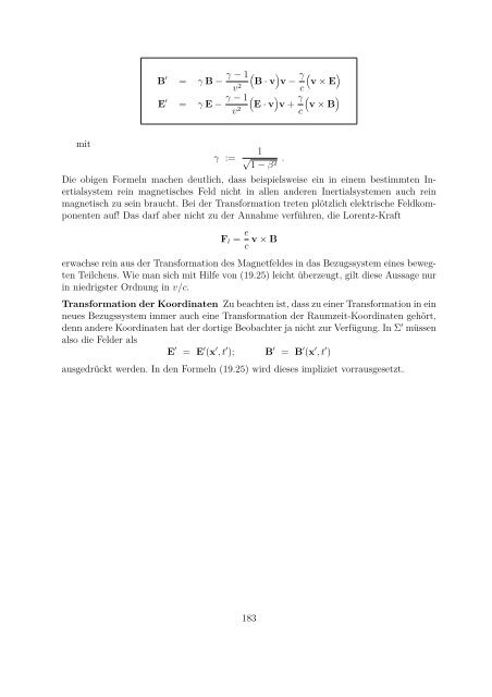 Teil VII Relativistische Invarianz der Elektrodynamik