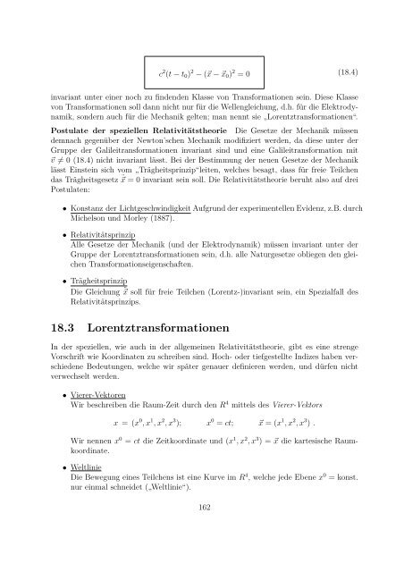 Teil VII Relativistische Invarianz der Elektrodynamik