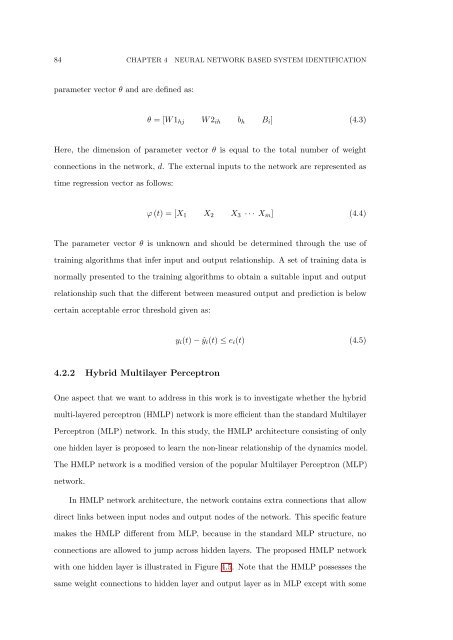 The Development of Neural Network Based System Identification ...