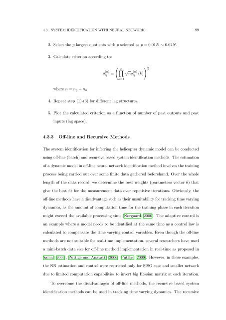 The Development of Neural Network Based System Identification ...