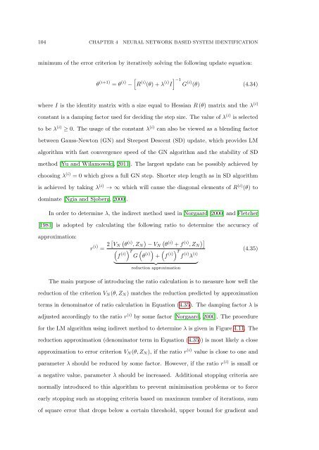 The Development of Neural Network Based System Identification ...