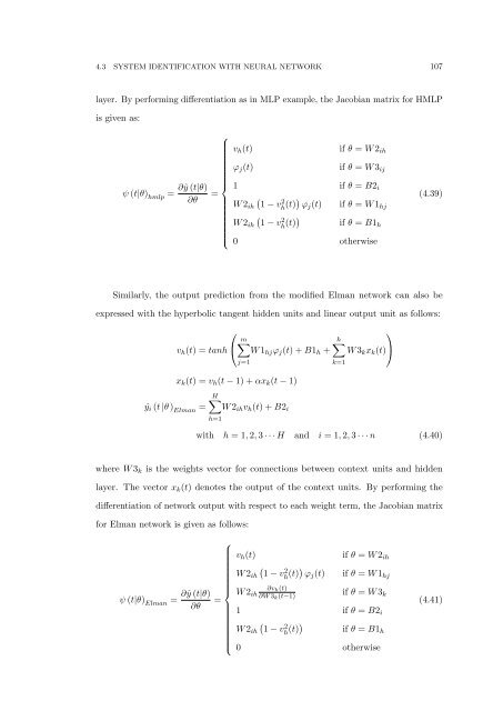 The Development of Neural Network Based System Identification ...