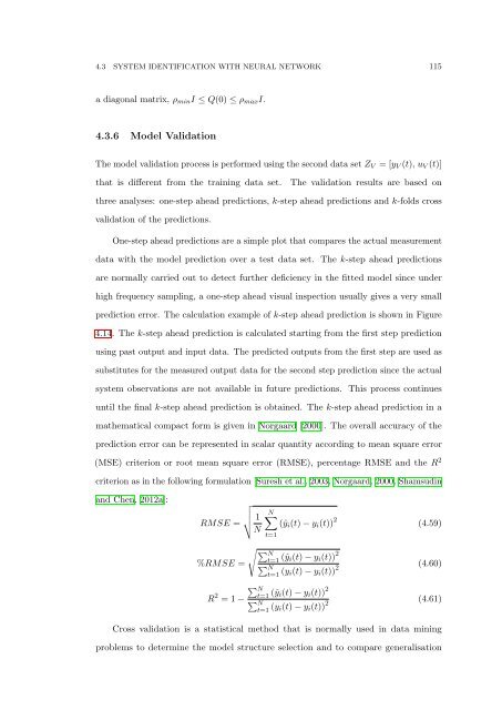 The Development of Neural Network Based System Identification ...