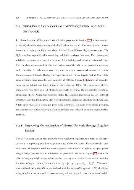 The Development of Neural Network Based System Identification ...