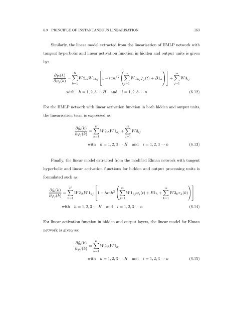 The Development of Neural Network Based System Identification ...