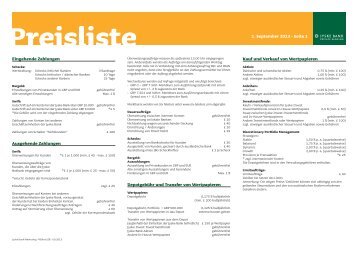 Preisliste [PDF] - Jyske Bank