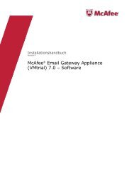 McAfee Email Gateway Appliance (VMtrial) 7.0 – Software ...