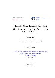 Molecular beam epitaxial growth of III-V semiconductor ... - KOBRA