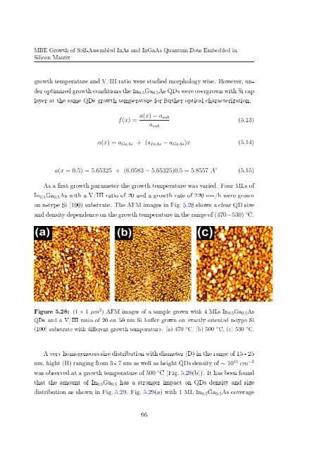 Molecular beam epitaxial growth of III-V semiconductor ... - KOBRA