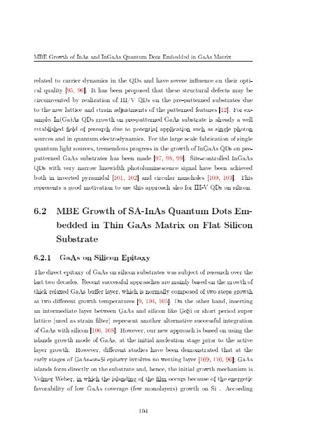 Molecular beam epitaxial growth of III-V semiconductor ... - KOBRA