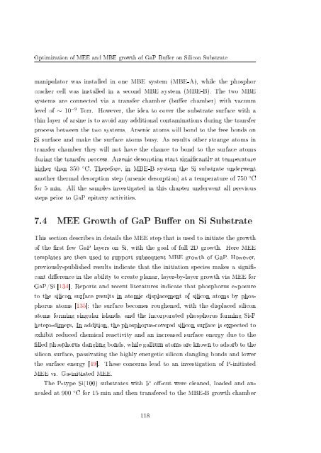 Molecular beam epitaxial growth of III-V semiconductor ... - KOBRA