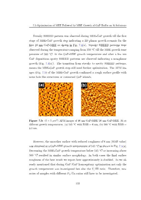 Molecular beam epitaxial growth of III-V semiconductor ... - KOBRA