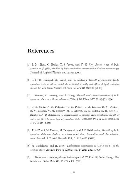 Molecular beam epitaxial growth of III-V semiconductor ... - KOBRA