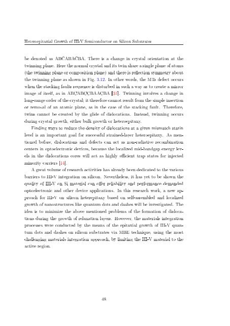 Molecular beam epitaxial growth of III-V semiconductor ... - KOBRA